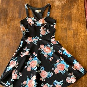 Love Crazy cute skater dress. Sweetheart neckline. No zipper. Slightly worn